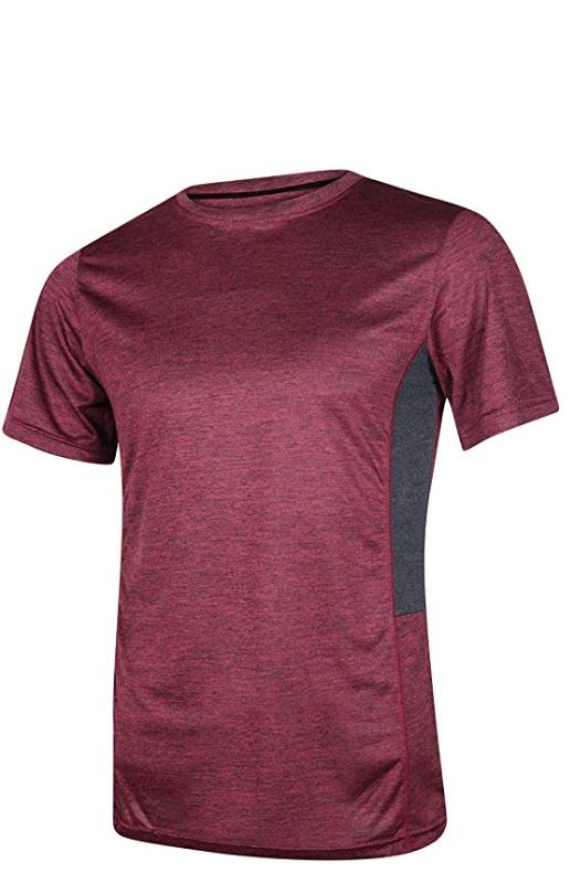 Men’s Dry-Fit Moisture Wicking Active Athletic Performance Crew T-Shirt ...