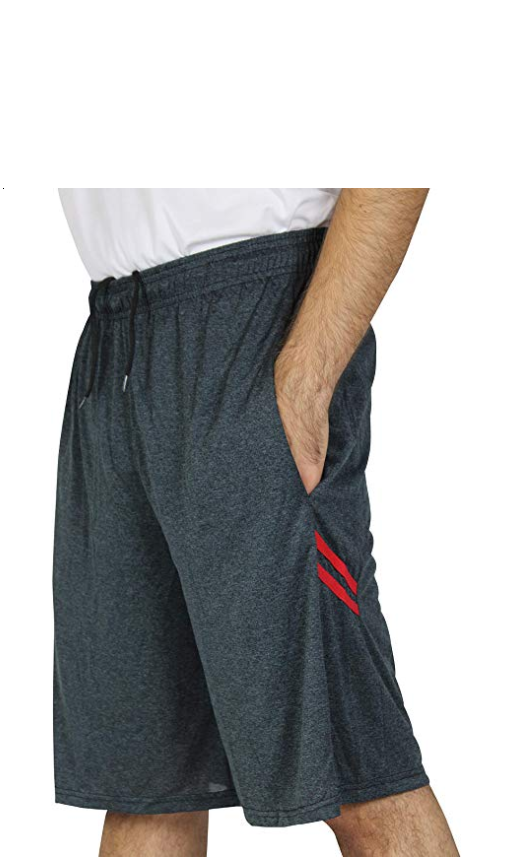 Men's Dry-Fit Sweat Resistant Active Athletic Performance Shorts