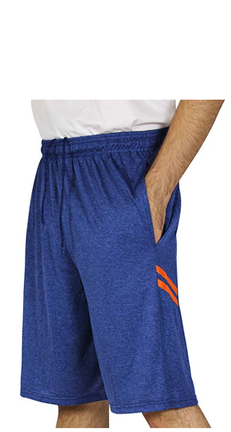 Men's Dry-Fit Sweat Resistant Active Athletic Performance Shorts S