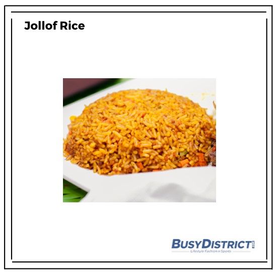 Jollof Rice. Busy District