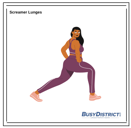 Screamer lunges. Busy District.