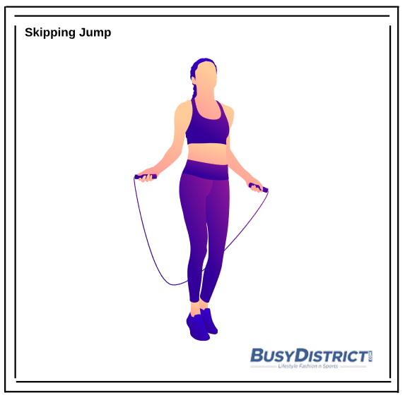 Skipping ropes. Busy District.